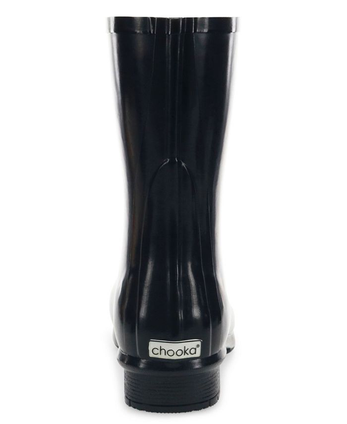 Chooka Women's Polished Waterproof Rain Boots & Reviews Boots Shoes