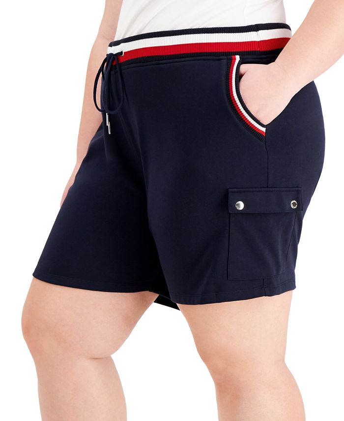 plus size tommy hilfiger biker shorts