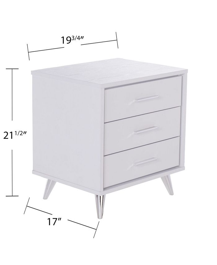 Southern Enterprises Orinn Bedside Table with Drawers Macy's