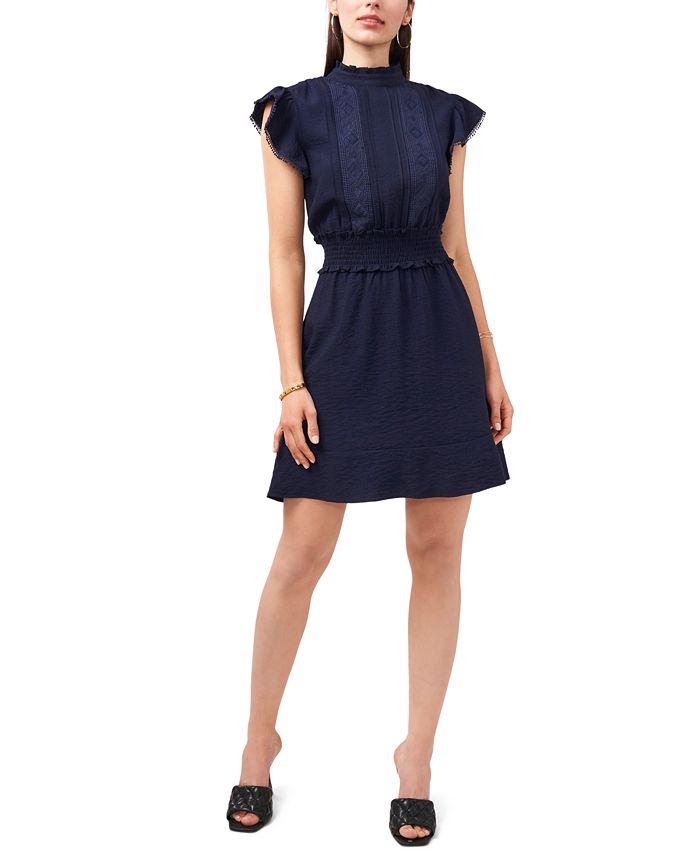 Vince Camuto Embroidered Fit Flare Dress Macy s