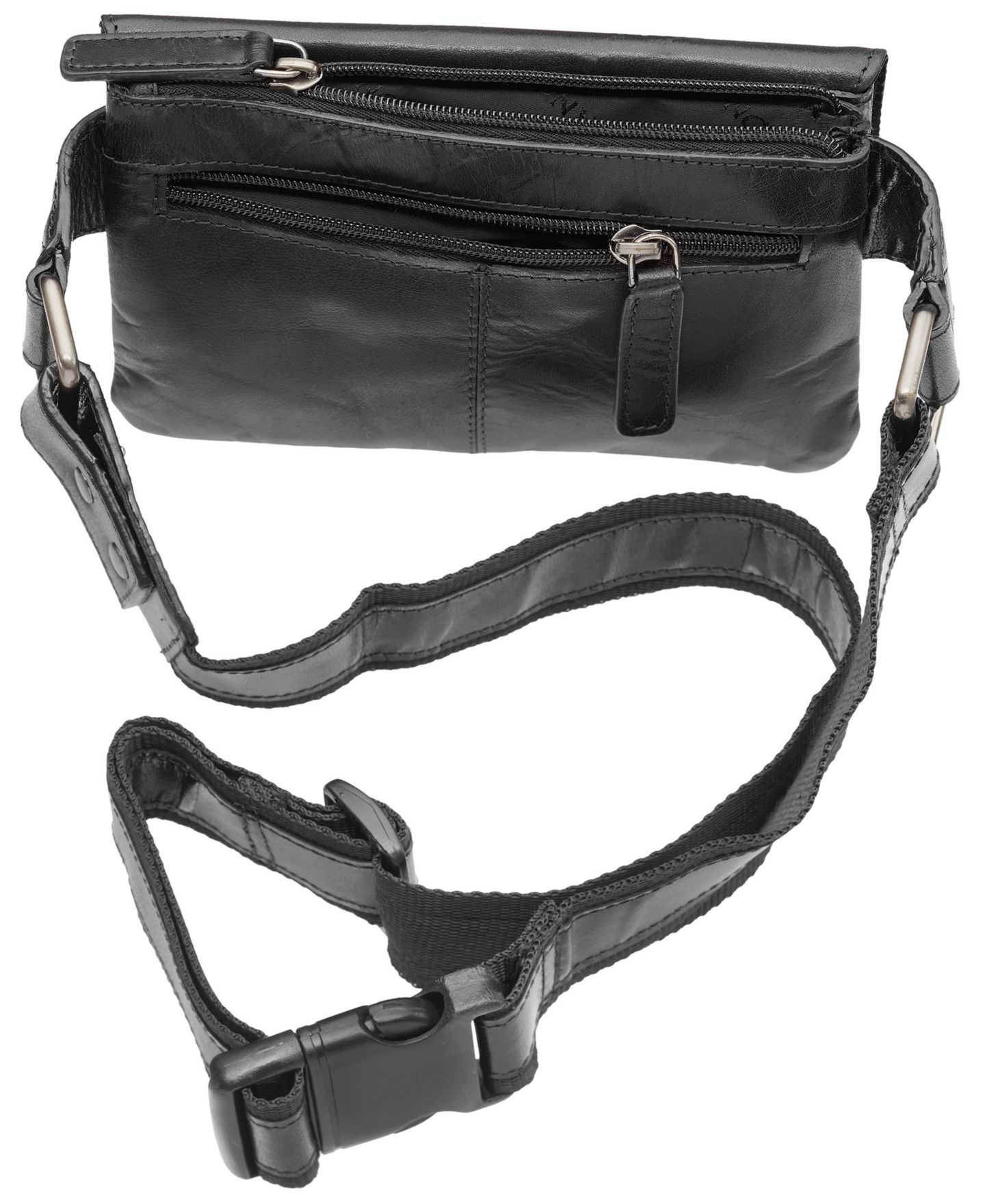 Мужская сумка Mancini Slim Waist, цвет: Чёрный — фото 3