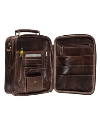 Большая мужская сумка Mancini Arizona Collection с органайзером на молнии сзади 44390₽