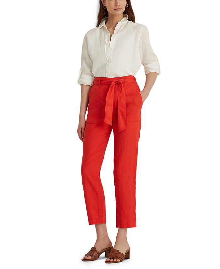 polo ralph lauren linen pants