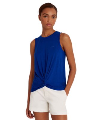 Lauren Ralph Lauren - Twist-Front Jersey Sleeveless Top