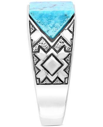 EFFY Collection - Men's Turquoise Ring in Sterling Silver
