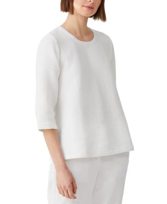 Eileen Fisher - Boxy 3/4-Sleeve Top