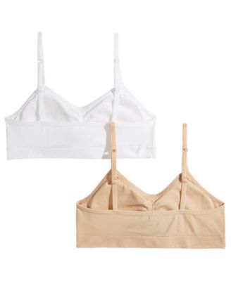Little & Big Girls 2-Pack Seamless Ruched Bras