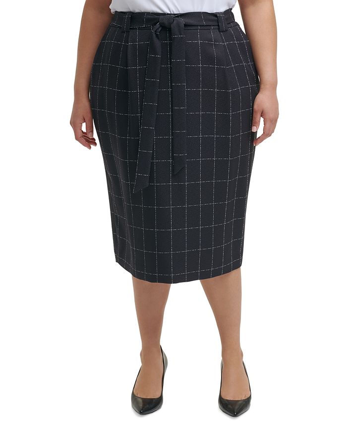 Calvin Klein Trendy Plus Size Pencil Skirt - Macy's