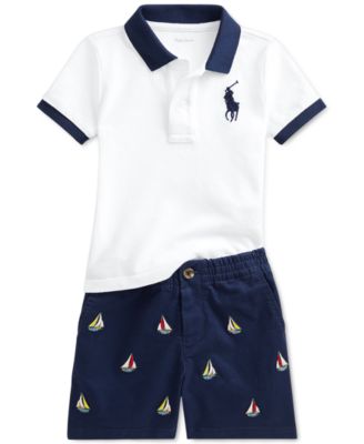 polo ralph lauren shorts set