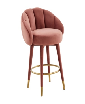 Tov Furniture Myla Swivel Counter Stool In Salmon