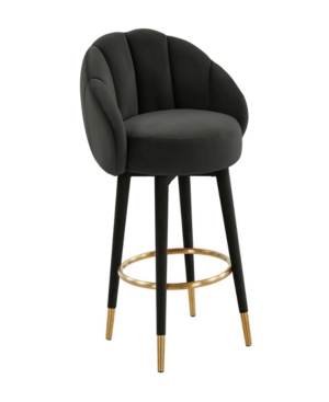 Tov Furniture Myla Swivel Counter Stool In Black