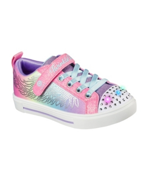 Skechers Little Girls Twinkle Toes - Sparked Wing Magic Stay-Put Closure Casual Sneakers from Finish Line