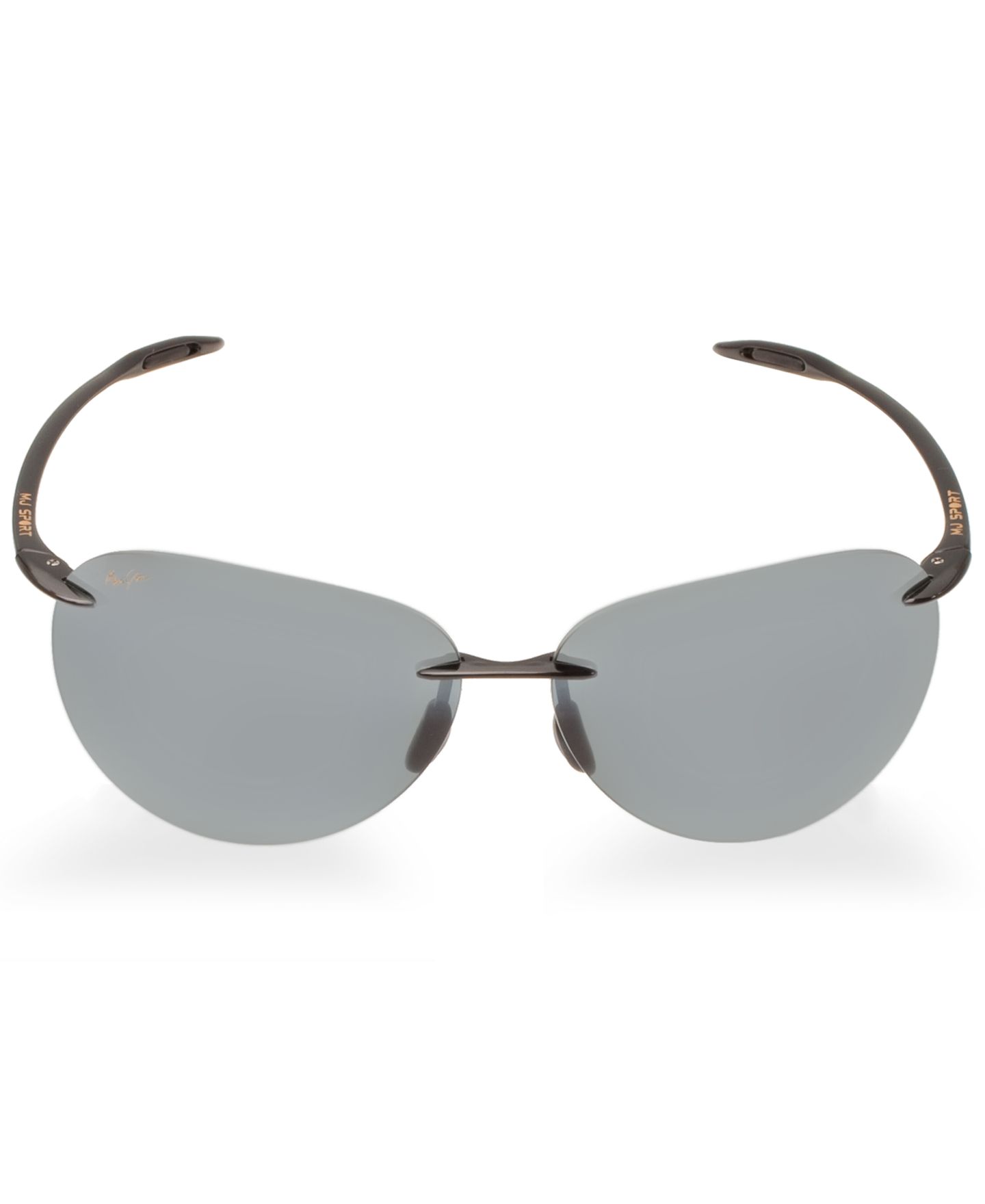 Женские солнцезащитные очки Maui Jim Polarized Sugar Beach Sunglasses, 421, цвет: Чёрный блестящий / Серый — фото 2