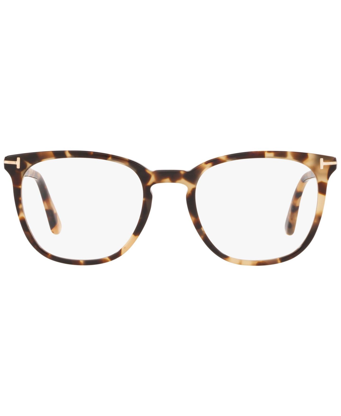 Мужские очки Tom Ford Man Irregular Plastic FT5506 Eyeglasses, цвет: Коричневый — фото 3