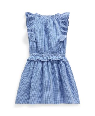 Polo Ralph Lauren Toddler Girls Gingham Seersucker Dress - Macy's