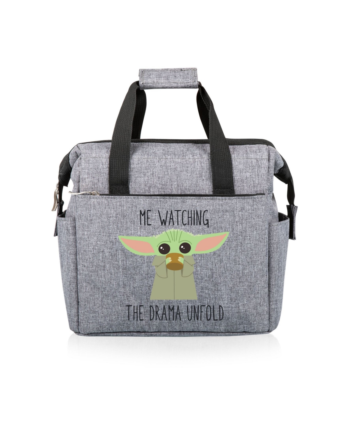 Mandalorian the Child on the Go Drama Lunch Cooler Bag - Heathered Gray
