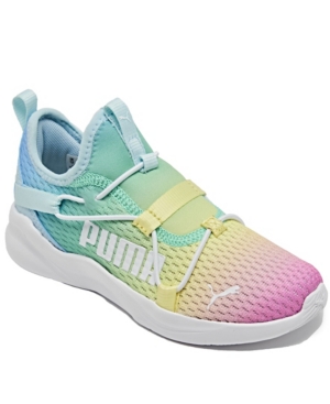 Puma Big Girls Rainbow Softride Rift Rainbow Slip-On Running Sneakers from Finish Line