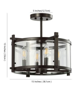 Hampdon Modern Drum LED Flush Mount