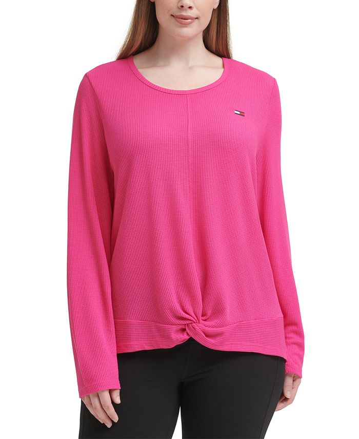 tommy hilfiger waffle knit top