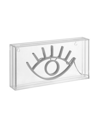 Eye Contemporary Glam Acrylic Box USB Operated LED Neon Light