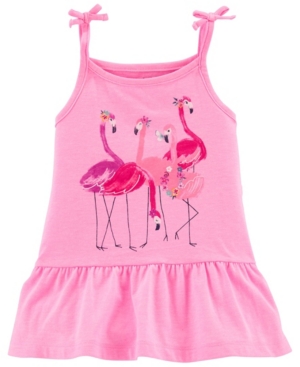 Baby Girls Flamingo Jersey Tank