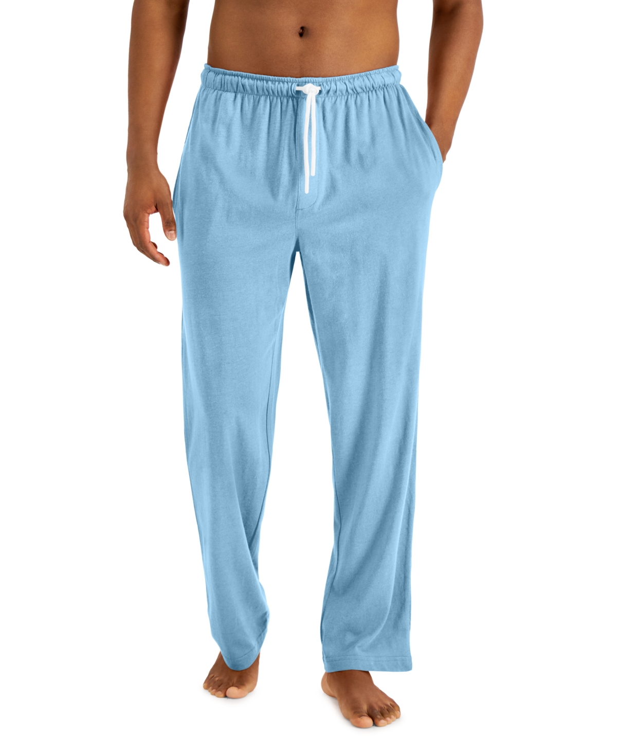 Men's Pajama Pants, Created for Macy's - Light Blue