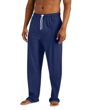 Shop Club Room Men's Pajama Pants, Created For Macy's In Blue