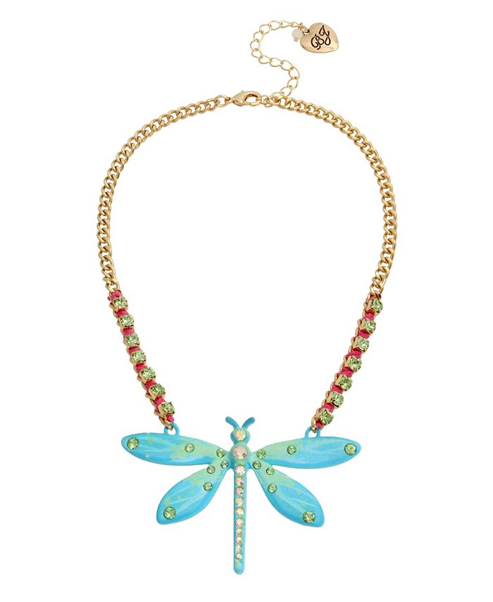 Betsey Johnson Dragonfly Pendant Necklace Macy s