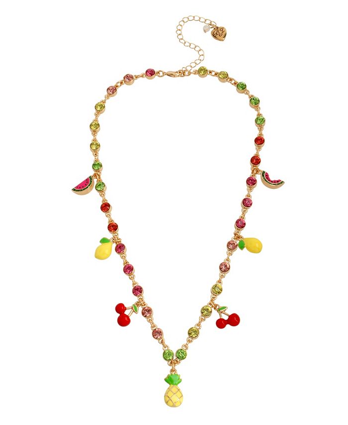 Betsey johnson shop fruit necklace