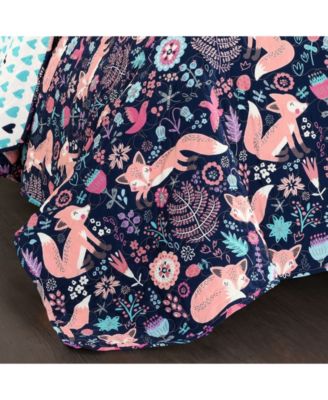 Kids Pixie Fox 3 Piece Quilt Set, Full/Queen