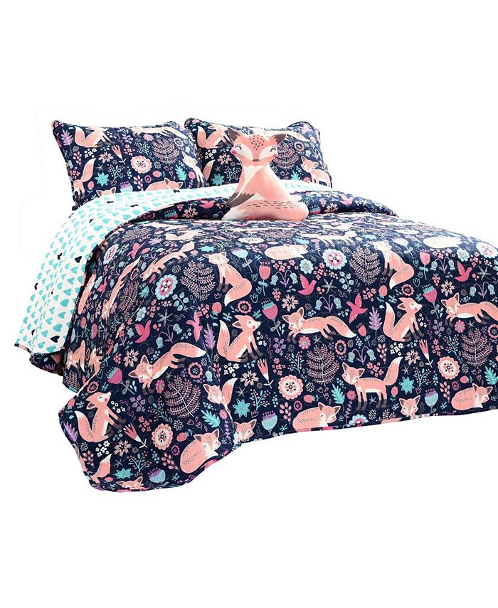Macy's Pixie Fox 3 Piece Quilt Set for Kids, Twin & Reviews - Quilts &  Bedspreads - Bed & Bath - Macy's