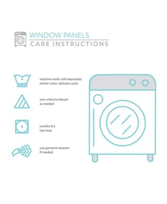 Kids Flutter Butterfly Ruffled Curtain Set, 52" x 63"