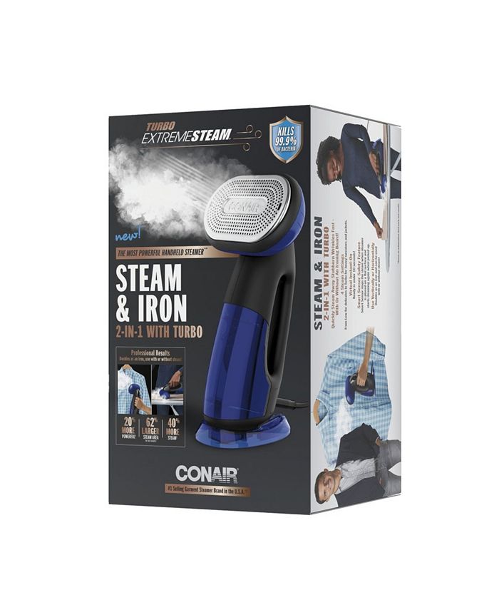 Conair Turbo ExtremeSteam 1875 Watt Handheld Fabric, 2in1 Steam and