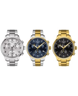 Men's Swiss Chronograph Chrono XL Classic Gold-Tone Stainless Steel Bracelet Watch 45mm