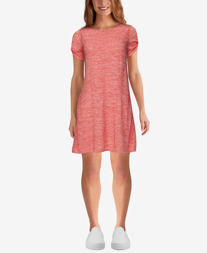 Ruby Rd. Petite Spacedyed Striped Dress - Macy's