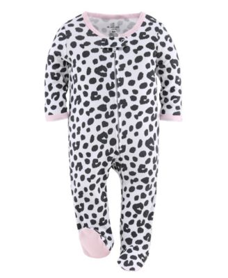 Baby Girls Sleep n Play Footed Pajamas Sleepwear Set, 6-9 Months, Newborn, 3-Pack