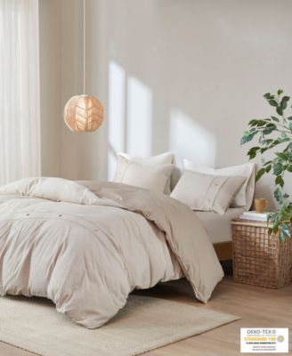 Dover Oversized 3-Pc. Duvet Cover Set, Full/Queen