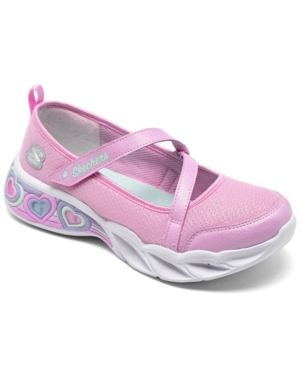 Skechers Little Girls Sweetheart Lights - Sassy Beauty Running Sneakers from Finish Line