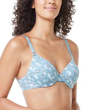 Shop Warner's This Is Not A Bra Underwire Bra 1593 In Coolwater Vintage Blossom