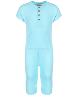 First Impressions Baby Boys Solid Cotton Romper Created for Macy's