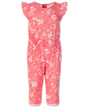 First Impressions Baby Girls Floral-Print Cotton Romper Created for Macy's