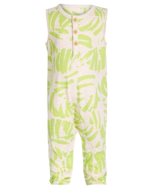 First Impressions Baby Boys Palm Leaf Cotton Romper Created for Macy's