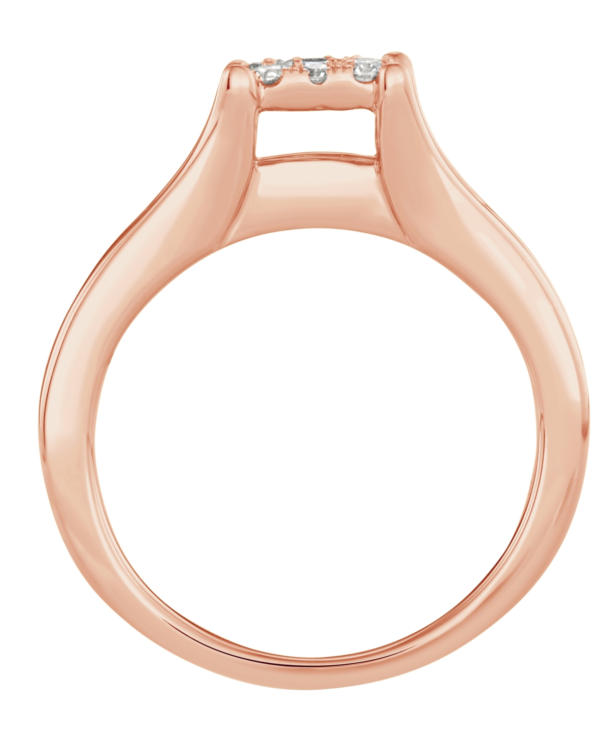 Diamond Cluster Channel-Set Bridal Set (1 ct. t.w.) in 14k White, Yellow or- Rose Gold