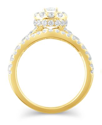 Diamond Pear-Cut Halo Bridal Set (2. ct. t.w.) in 14K White, Yellow or Rose Gold
