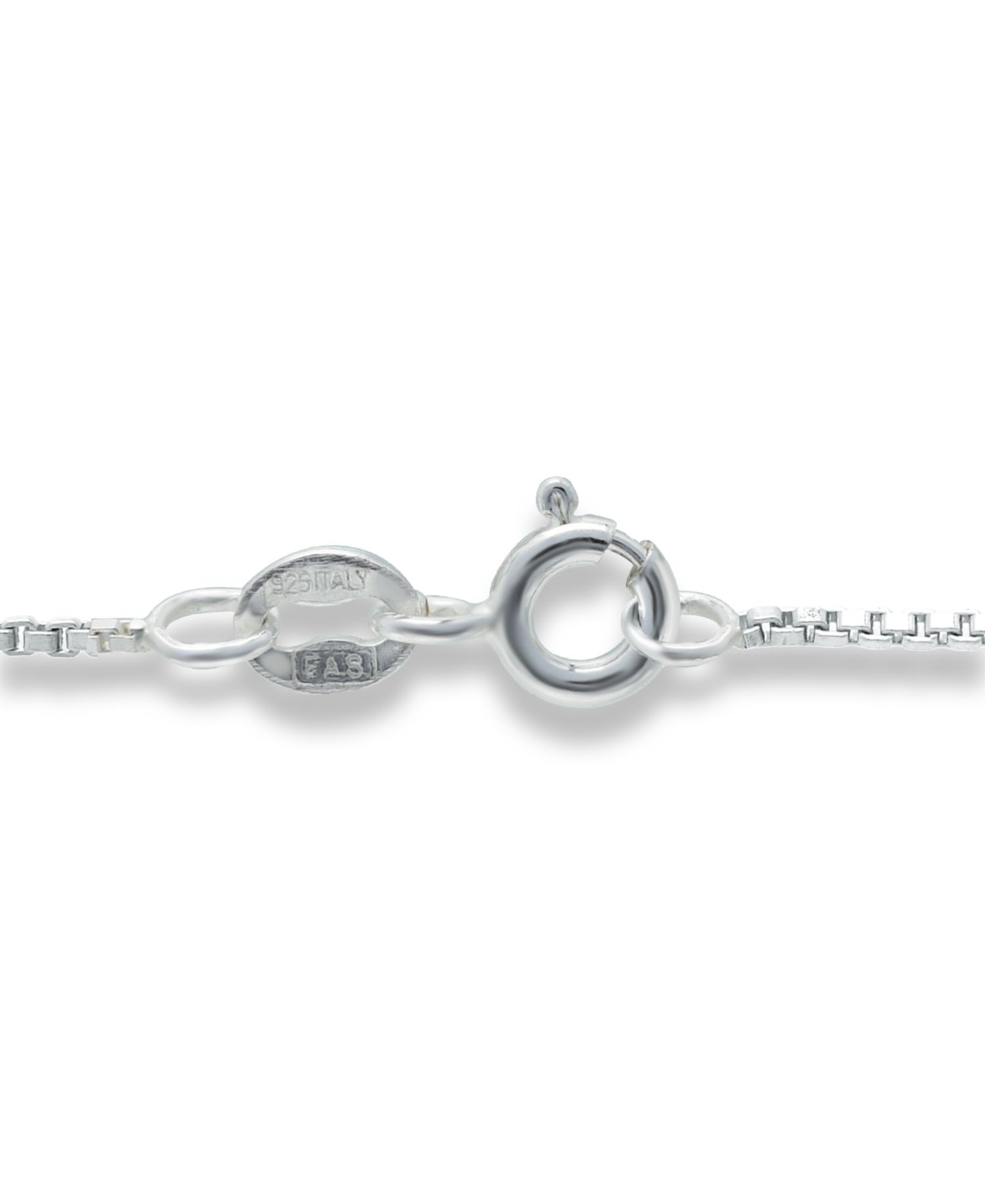 Box Link 16"-20" Chain Necklace in In Sterling Silver or 18k Gold-Plated Silver