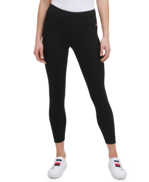 Tommy Hilfiger Sport Women's Fine Rib High-Rise 7/8 Length Leggings