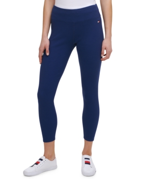 Tommy Hilfiger Sport Women's Fine Rib High-Rise 7/8 Length Leggings
