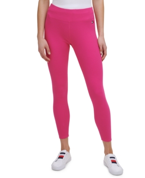 Tommy Hilfiger Sport Women's Fine Rib High-Rise 7/8 Length Leggings