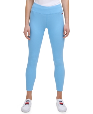 Tommy Hilfiger Sport Women's Fine Rib High-Rise 7/8 Length Leggings