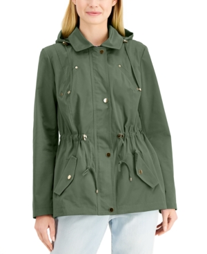 Charter Club Petite Water-Resistant Hooded Anorak Jacket Created for Macy's